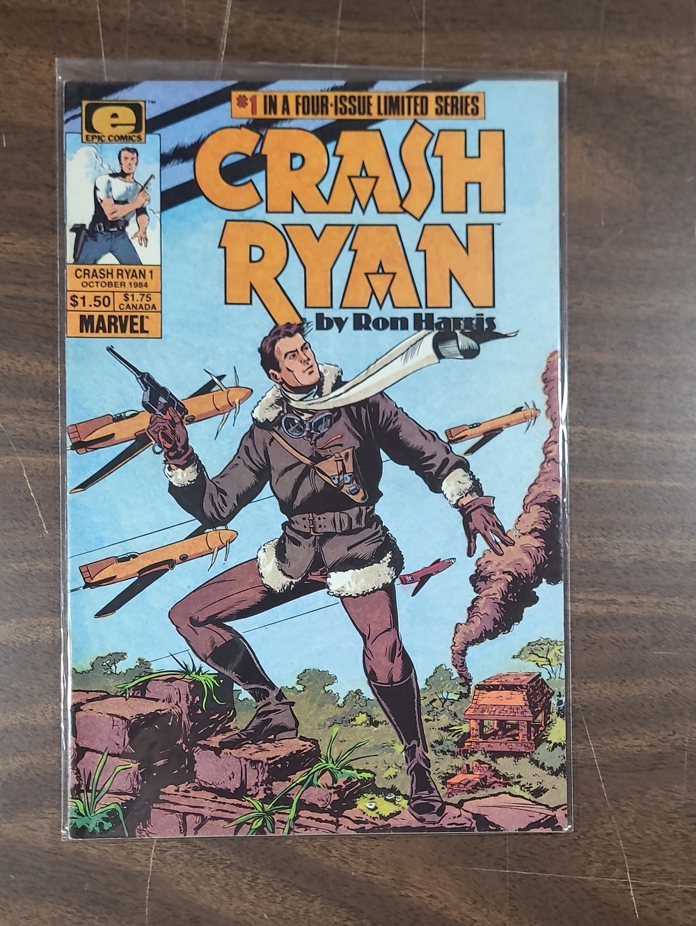 Marvel Crash Ryan Comic Book #1 October 1984 Bagged